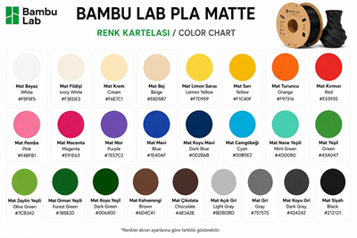 Bambu Lab PLA Matte (Desert Tan)Çöl Bronzu 1.75mm 1kg Filament