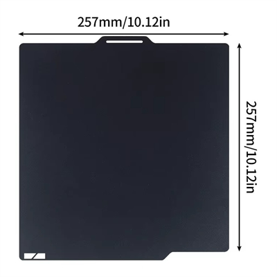 Bambu Lab X1 P1 A1 Çift Taraflı Epoxy Reçine Kaplı Yay Çeliği Tabla-257x257mm