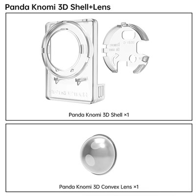 BIGTREETECH Panda Knomi 3D Plastik Ön Vizör Kapağı-Bambu Lab A1 Serisi Uyumlu