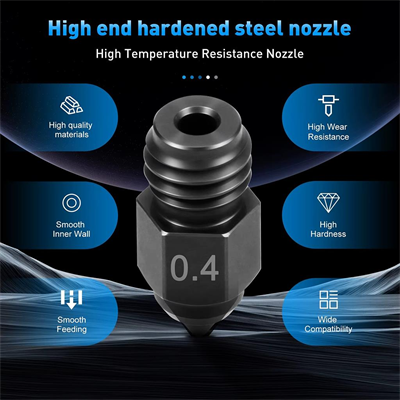 Creality Ender 5 Max Sertleştirilmiş Çelik Nozzle-0.4mm