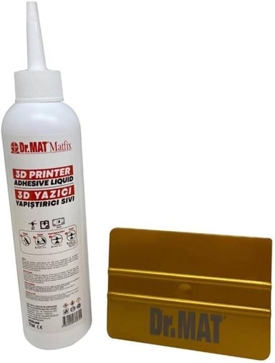 Dr.Mat Matfix 3D Yazıcı Baskı Tabla Yapıştırıcı Sıvı 250ML+Ragle