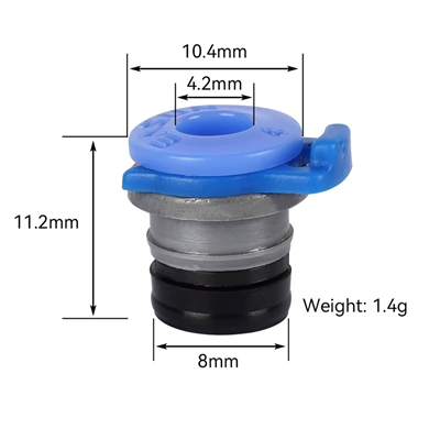 ECAS04 Bowden Extruder Konnektörü-4x2 PTFE Teflon Boru Girişi