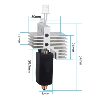 Elegoo Centauri Carbon Full Hotend Seti-Soğutucu Gövde Dahil-0.4mm