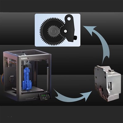 Elegoo Centauri Carbon Sertleştirilmiş Çelik Extruder Dişli Seti