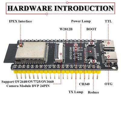 ESP32 S3 N16R8+2.8 Inch TFT SPI 240x320+ESP32-S3 Geliştirme Kartı V1.3(3Lü Set)