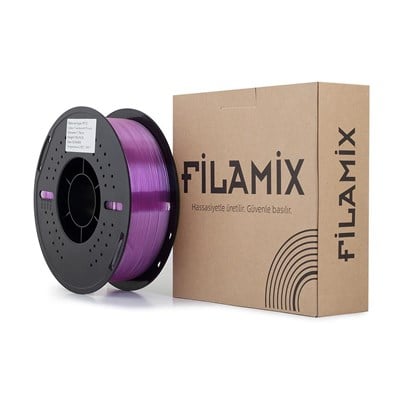 Filamix Rapid Petg Filament 1.75mm 1Kg Transparan Mor