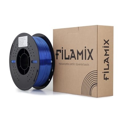 Filamix Rapid Petg Filament 1.75mm 1Kg Transparan Mavi