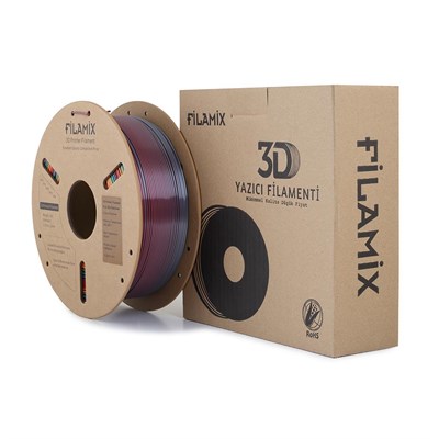 Filamix Silk PLA Filament 1.75mm 1Kg-Rainbow