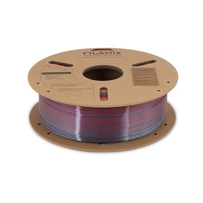 Filamix Silk PLA Filament 1.75mm 1Kg-Rainbow