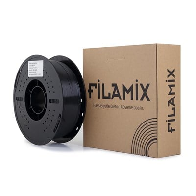 Filamix Silk PLA Filament 1.75mm 1Kg-Siyah