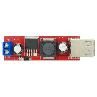 LM2596 Çift USB Çıkışlı Voltaj Düşürücü Regülatör-6-40V Girişli-USB 5V Çıkışlı
