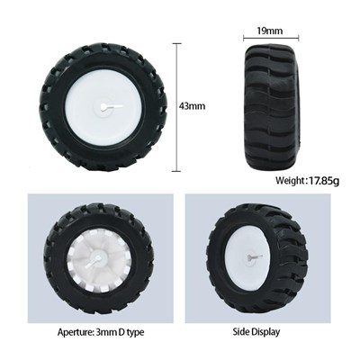 N20 Motor Uyumlu Plastik Tekerlek