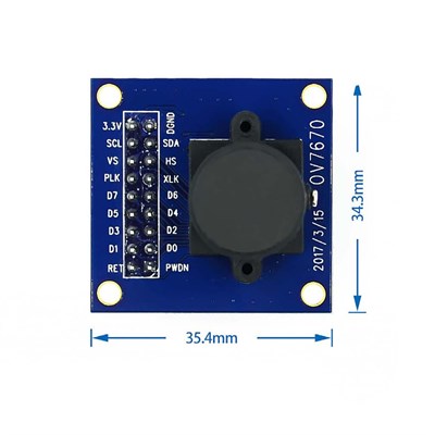 OV7670 CMOS Kamera Modülü-Arduino Uyumlu