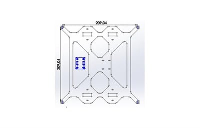Prusa i3 Y arabası (3mm Metal)