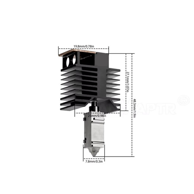 Snapmaker U1 Sertleştirilmiş Çelik Hotend Mekanik Kit-0.2mm
