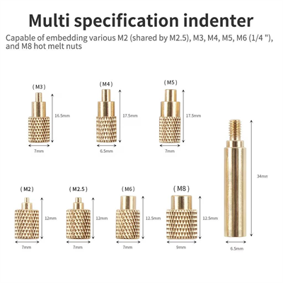 TS100-TS101 + 936 Havya İnsert Çakma Aparatı-M2-M2,5-M3-M5-M5-M6-M7-M8