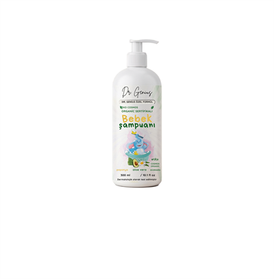 Dr. Genius Özel Formül Organik Sertifikalı Bebek Şampuanı - 300 ml