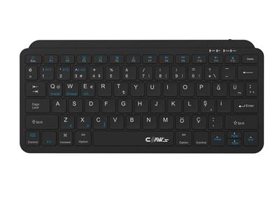 Claw's Orvia Compact Kablosuz 3 Modlu & Sessiz Tuş Takımlı Windows & Macos Uyumlu 6 Aya Kadar Pil Ömürlü Kablosuz Ofis Klavyesi (Çift Bluetooth Profili & 2.4G WiFi Desteği)