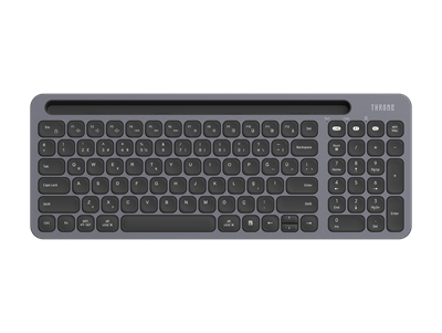 Throne Elite Nuvia Makas Anahtarlı (Scissor) Kablosuz Klavye - Tri-Device Çoklu Cihaz Destekli, Dual-Mode (2.4GHz + Çift Bluetooth), Windows ve Mac Uyumlu Sessiz Alçak Profilli Ofis Klavyesi   