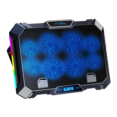 Vortex 8x Turbo LED Fan - 10 Modlu RGB - LCD Ekran - Ayarlabilir Fan Hızı & 7 Farklı Stand Yükseklik Kademesi – 2x USB -