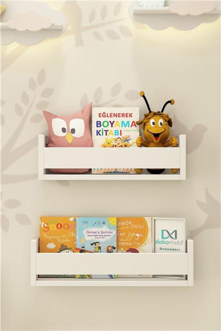 Erguliya 2Li Montessori Kitap Rafı