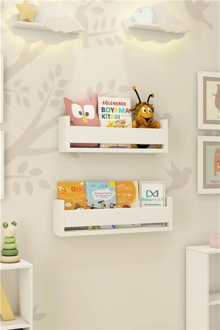 Erguliya 2Li Montessori Kitap Rafı