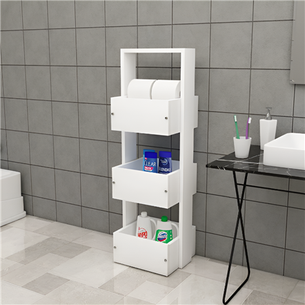 Erguliya 3 Katlı Sepet Organizer & Banyo Dolabı
