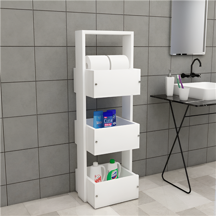 Erguliya 3 Katlı Sepet Organizer & Banyo Dolabı