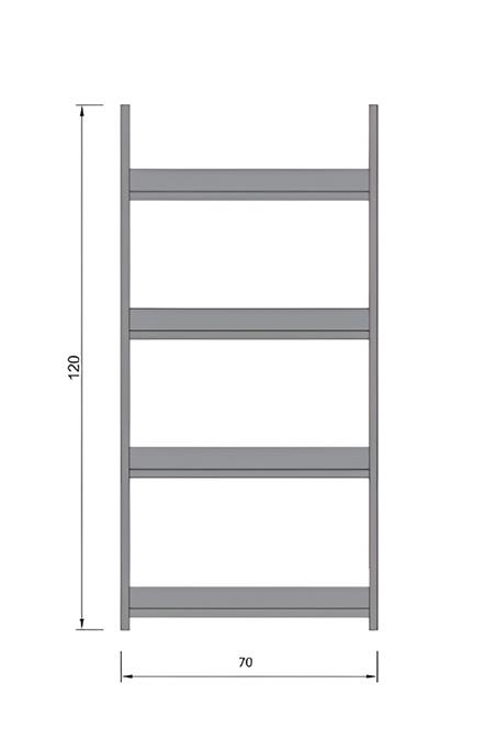 Erguliya Çocuk Odası Eğitici & Bebek Odası 4 Raflı Kitaplık