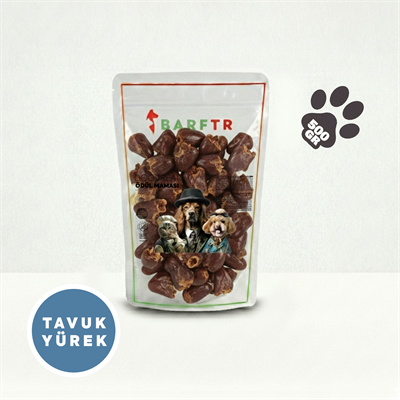 Tavuk Yürek Atıştırmalık Ödül Maması 500 Gram Kediler İçin