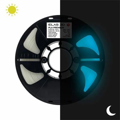 Elas PLA Premium Mavi Glow Filament 1.75 mm 1kg