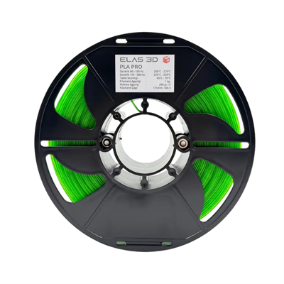 Elas PLA Pro Yeşil Transparan Filament 1.75 mm 1kg
