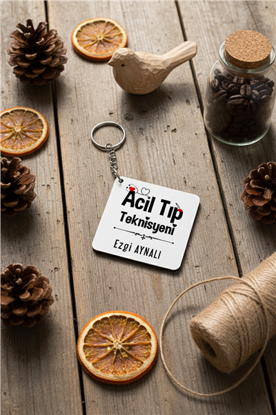 Acil Tıp Teknisyeni Kişiye Özel Anahtarlık
