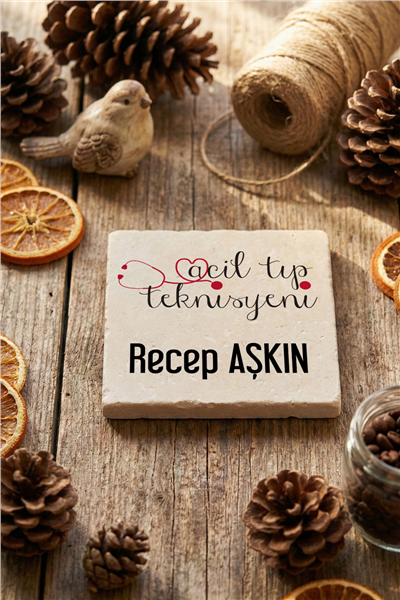 Acil Tıp Teknisyeni Kişiye Özel Bardak Altlığı