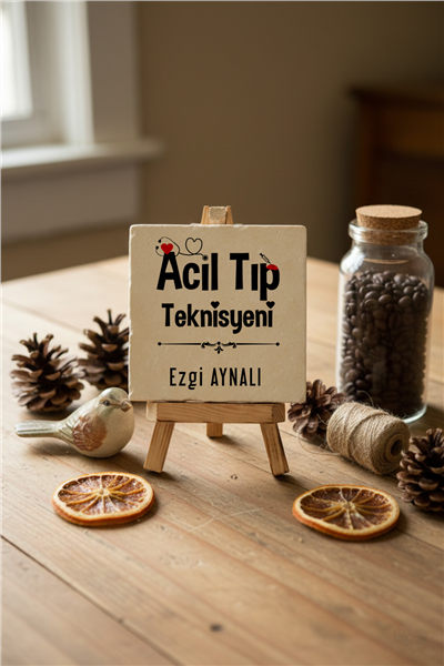 Acil Tıp Teknisyeni Kişiye Özel Dekoratif Taş İsimlik
