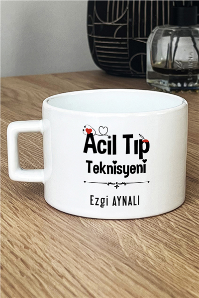 Acil Tıp Teknisyeni Kişiye Özel Lüks Fincan