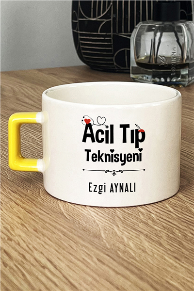 Acil Tıp Teknisyeni Kişiye Özel Lüks Fincan