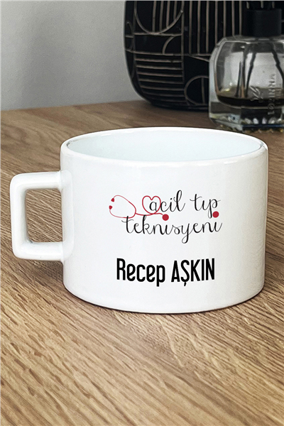 Acil Tıp Teknisyeni Kişiye Özel Lüks Fincan