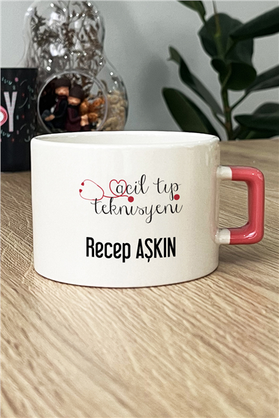 Acil Tıp Teknisyeni Kişiye Özel Lüks Fincan