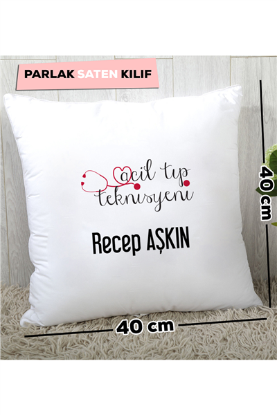 Acil Tıp Teknisyeni Kişiye Özel Yastık
