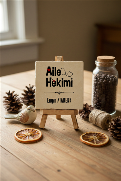Aile Hekimi Kişiye Özel Dekoratif Taş İsimlik