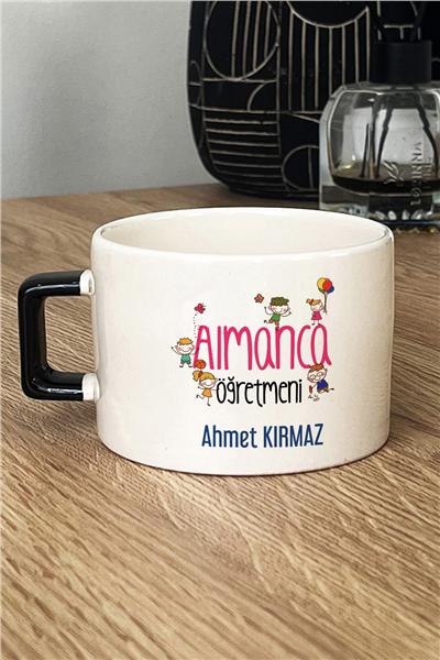Almanca Öğretmeni Kişiye Özel Lüks Fincan