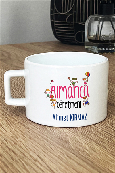 Almanca Öğretmeni Kişiye Özel Lüks Fincan