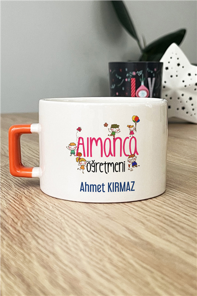 Almanca Öğretmeni Kişiye Özel Lüks Fincan