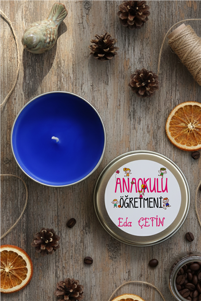 Anaokulu Öğretmeni Kişiye Özel Mum
