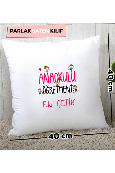 Anaokulu Öğretmeni Kişiye Özel Yastık