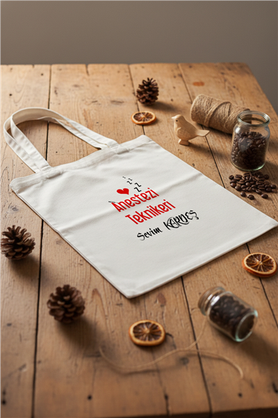 Anestezi Teknikeri Kişiye Özel Bez Çanta