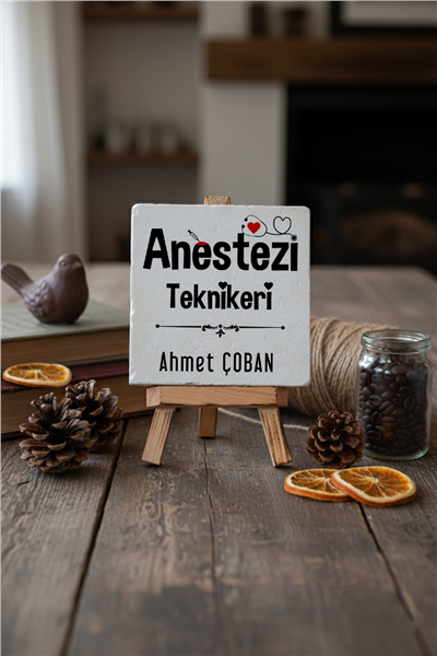 Anestezi Teknikeri Kişiye Özel Dekoratif Taş İsimlik