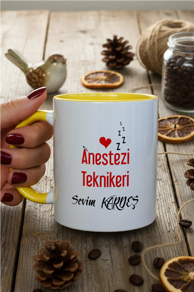 Anestezi Teknikeri Kişiye Özel Kupa Bardak Standart