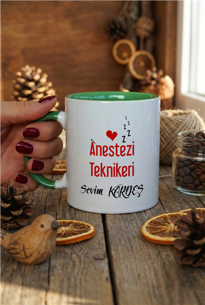 Anestezi Teknikeri Kişiye Özel Kupa Bardak Standart